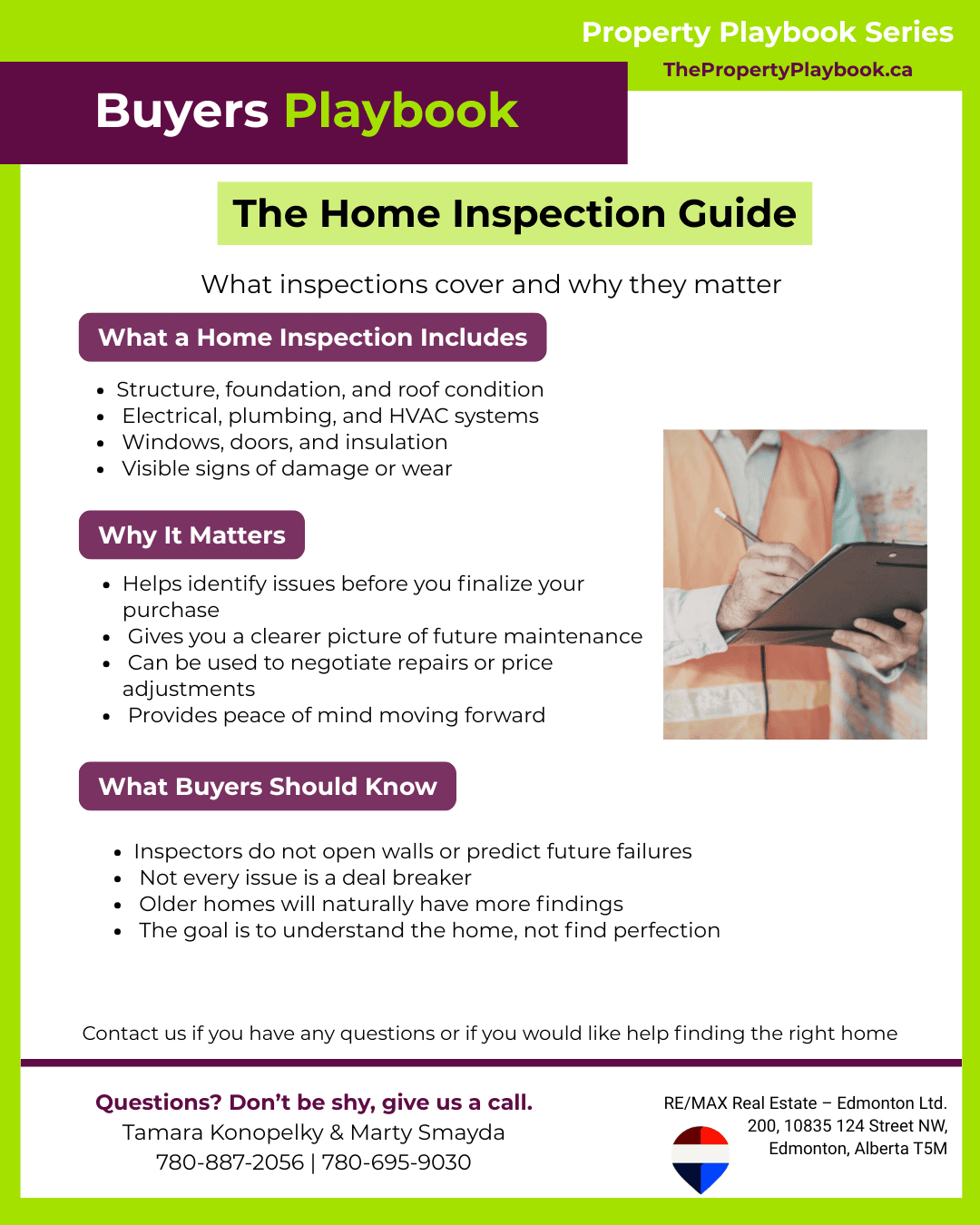 Cover of the The Home Inspection Guide buyer guide