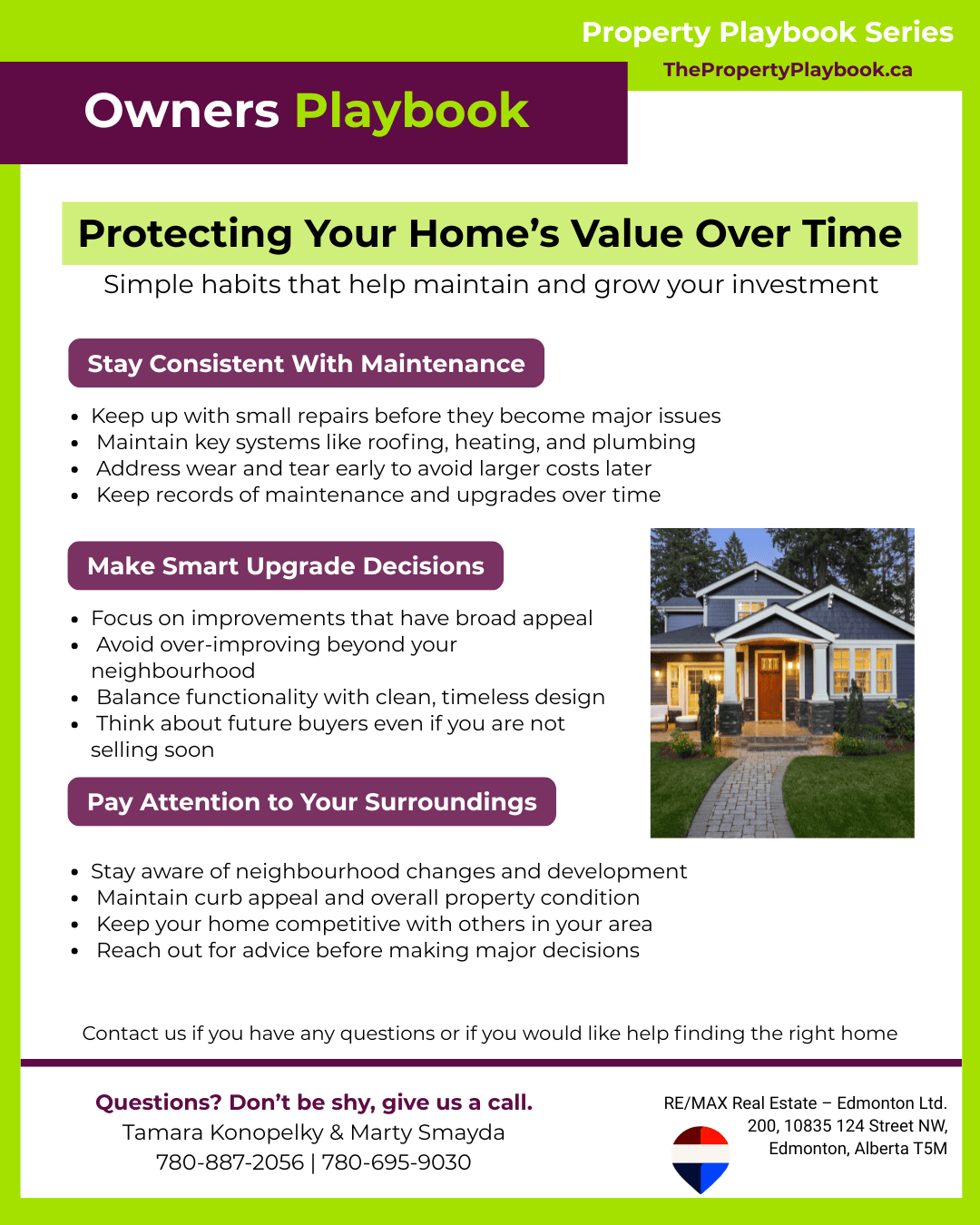 Cover of the Protecting Your Home's Value Over Time homeowner guide