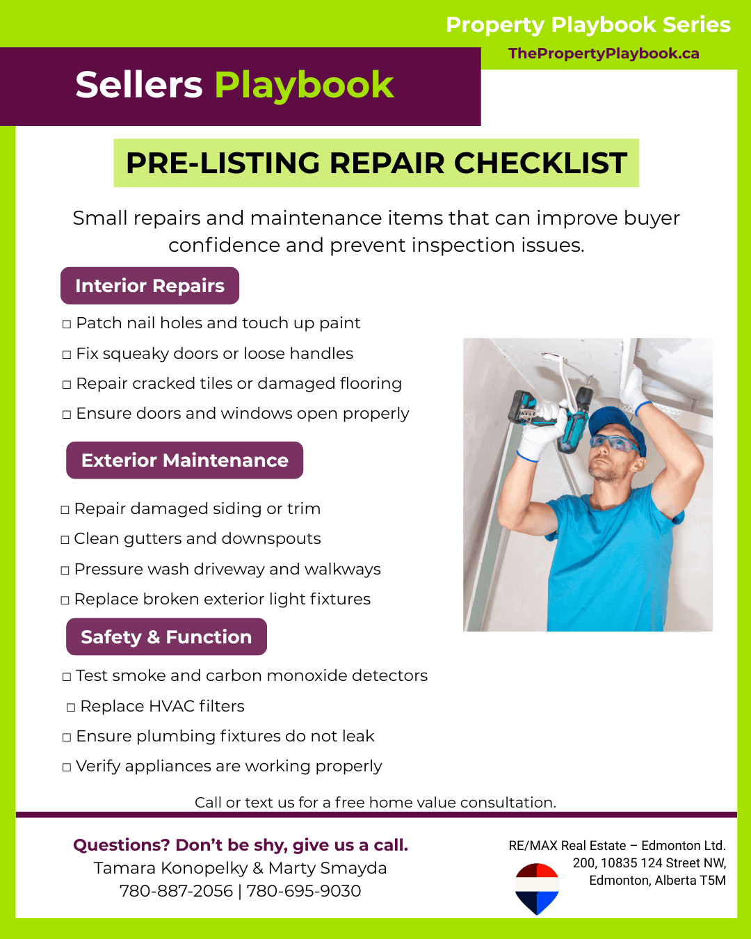 Cover of the Pre-Listing Repair Checklist seller guide